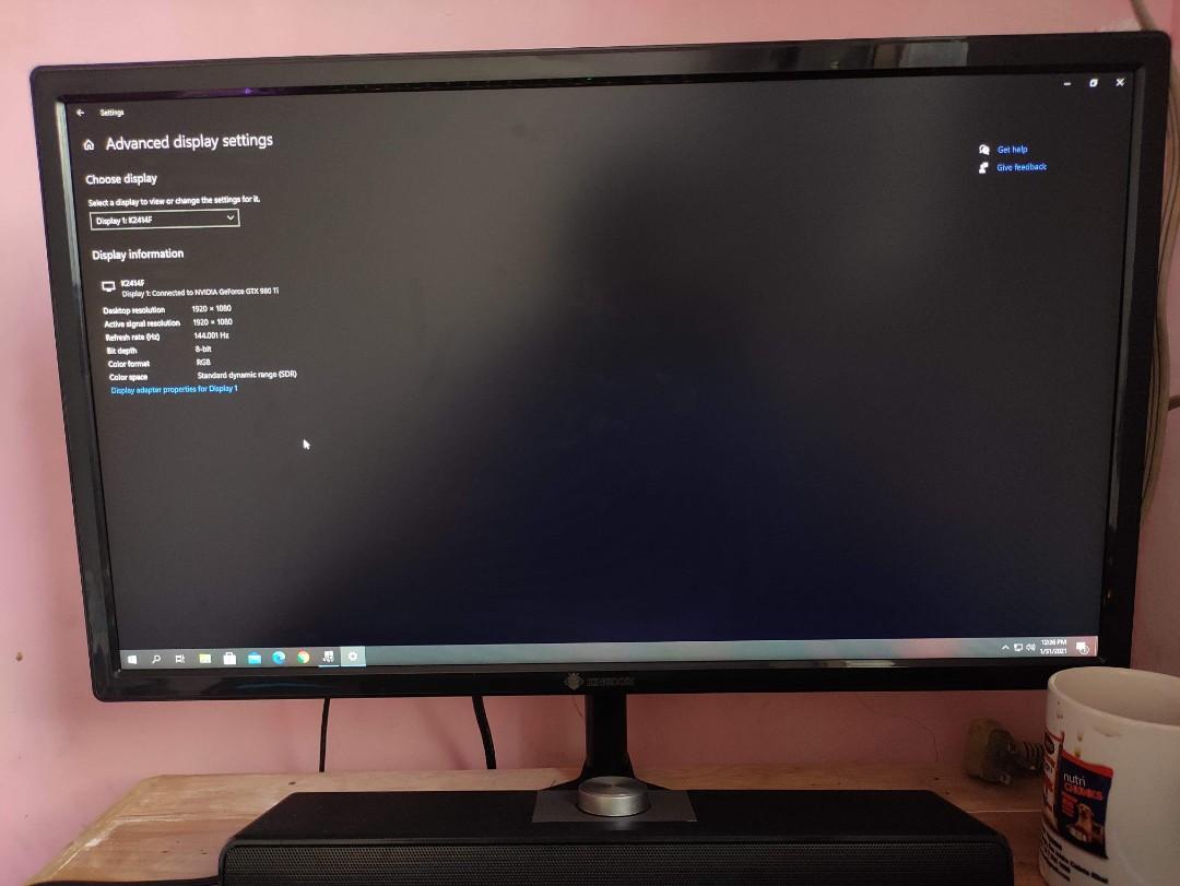 Monitor 144hz, 24inches, kingdom brand 
