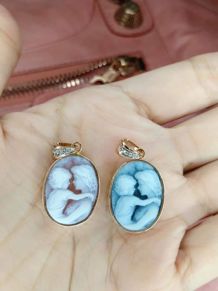 Mother and Child Cameo Pendant Women s Fashion Jewelry Organizers Necklaces on Carousell
