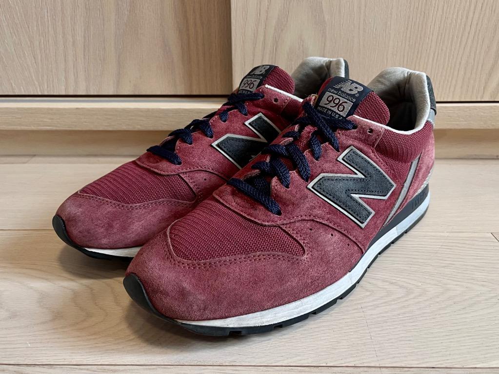 New Balance M996GLM Burgundy Navy Made In USA US11.5 UK11 996