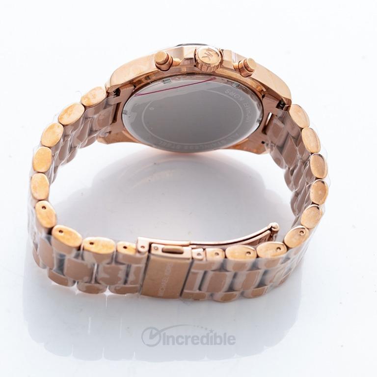 NEW] Michael Kors Bradshaw Oversize Chronograph Rose Gold-tone