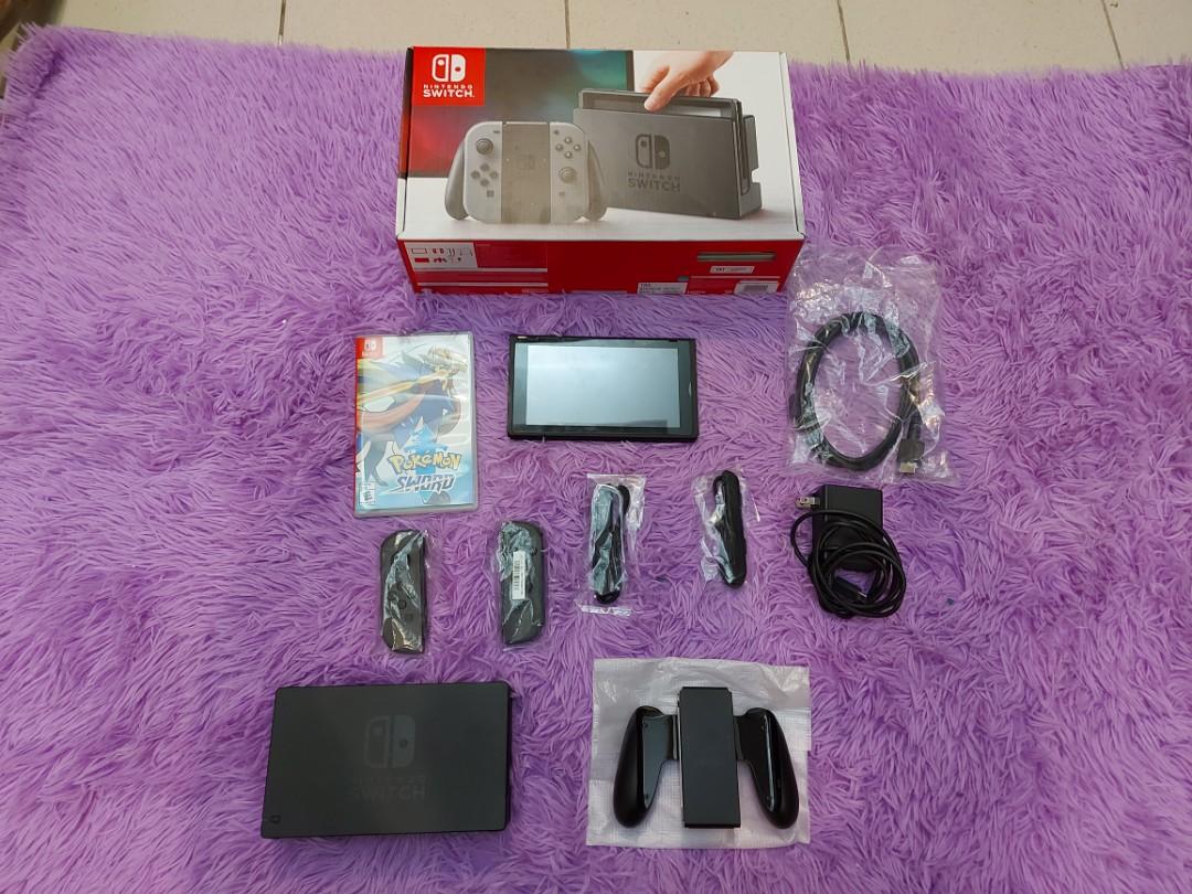 Nintendo switch (Category: Nintendo) located in Manila. Submitted by pjthebartender (Listing ID 1067404991, Image 1). Description: For sale value meal nintendo switch version 1 Good as new...makinis pa back n front Complte and original package freebies pokemon sword We do shipping nationwide 09558218608 13k only.
