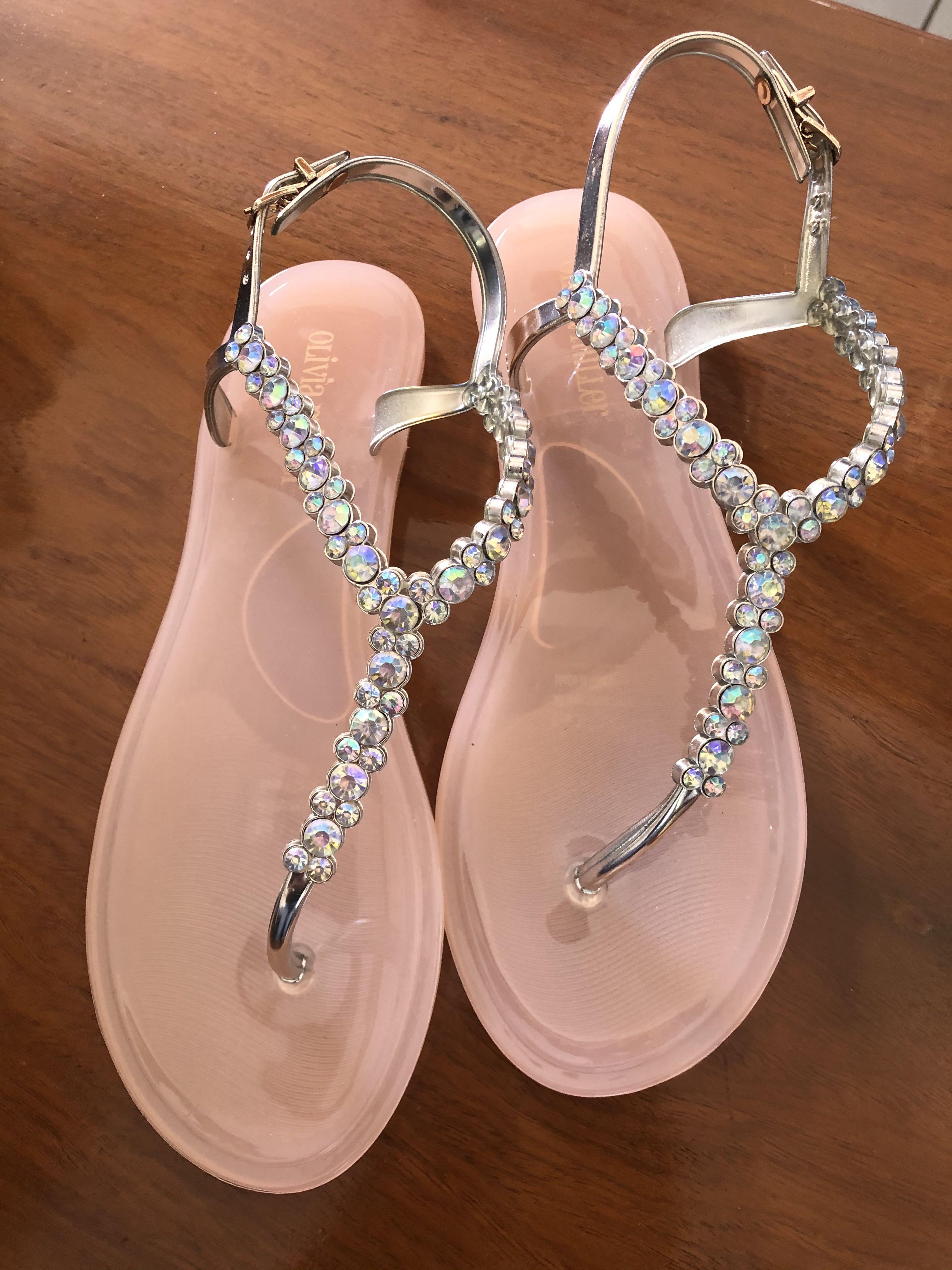 olivia miller jelly sandals