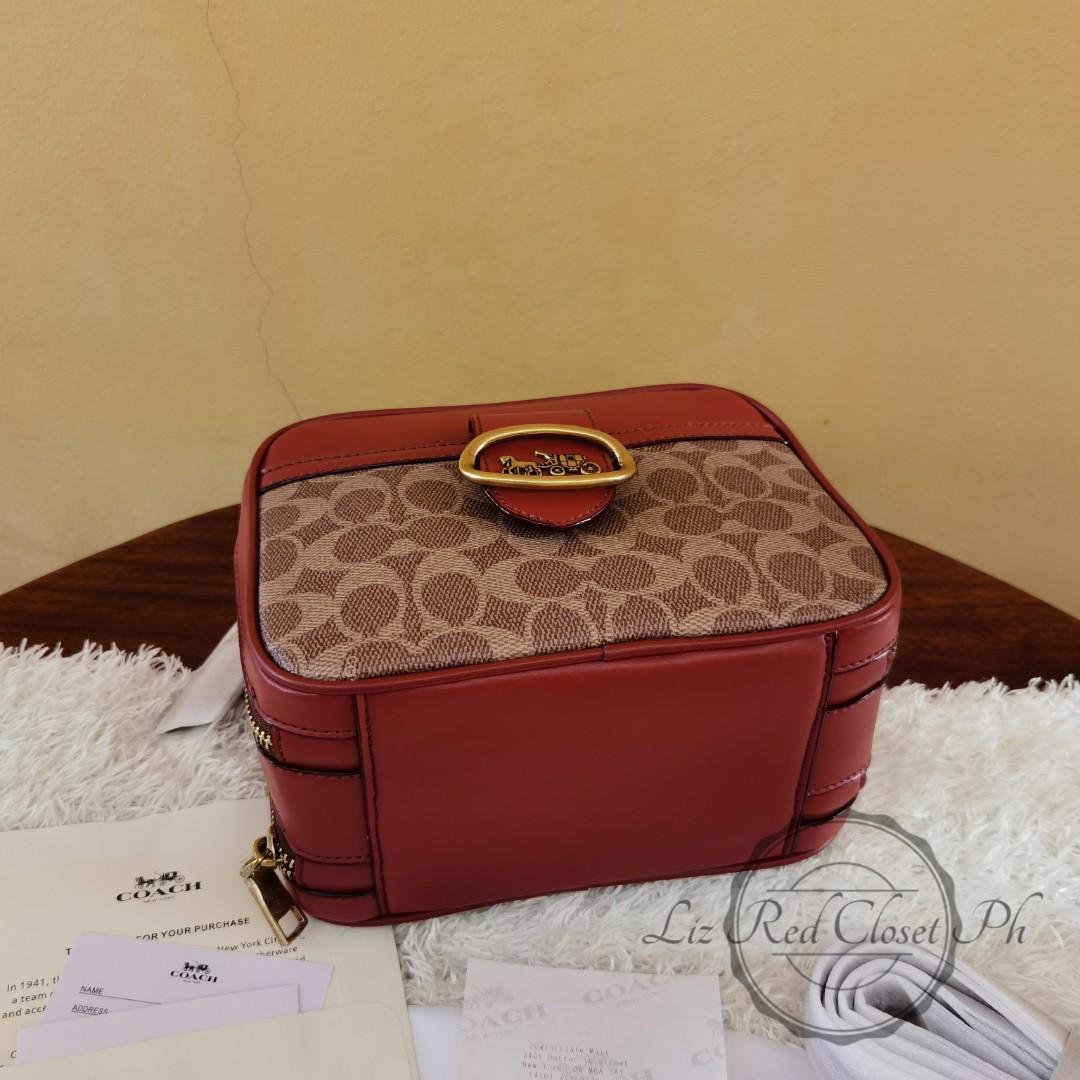 ON HAND C Riley Lunchbox Bag In Colorblock Signature Canvas Bag