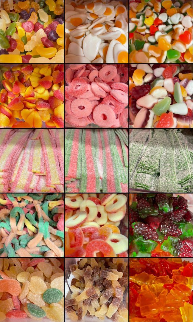 Pick n Mix- sour neon worms gummyHalal candy, Food & Drinks, Packaged &  Instant Food on Carousell