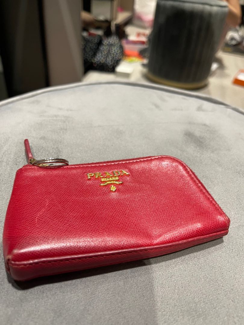 prada key holder wallet