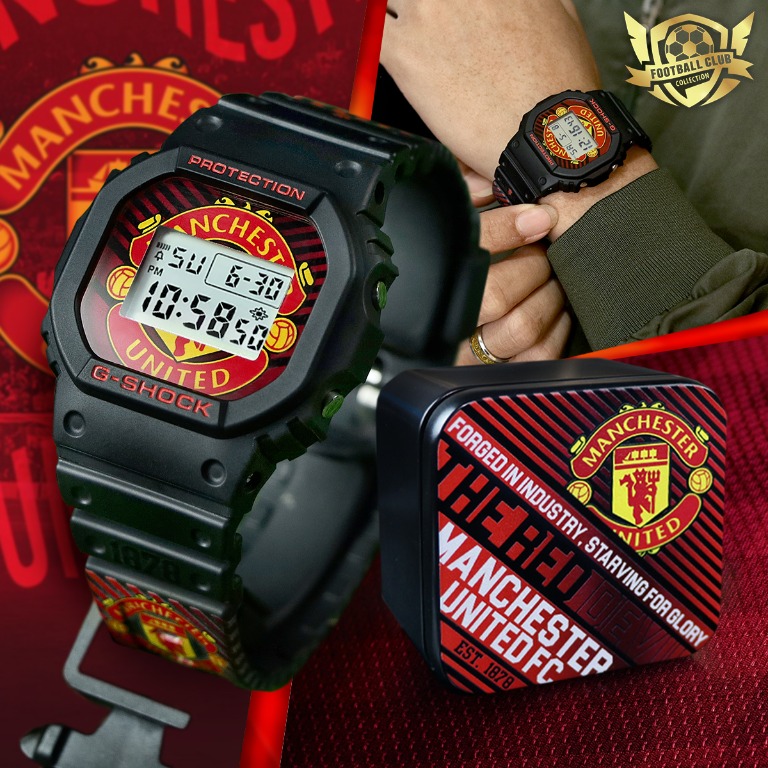 Premium Manchester United F.C. DW 5600 G Shock Watch MUFC