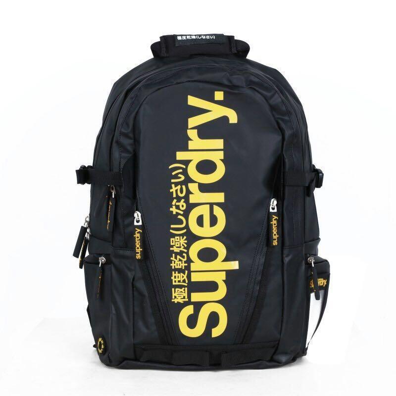 Superdry yellow backpack store