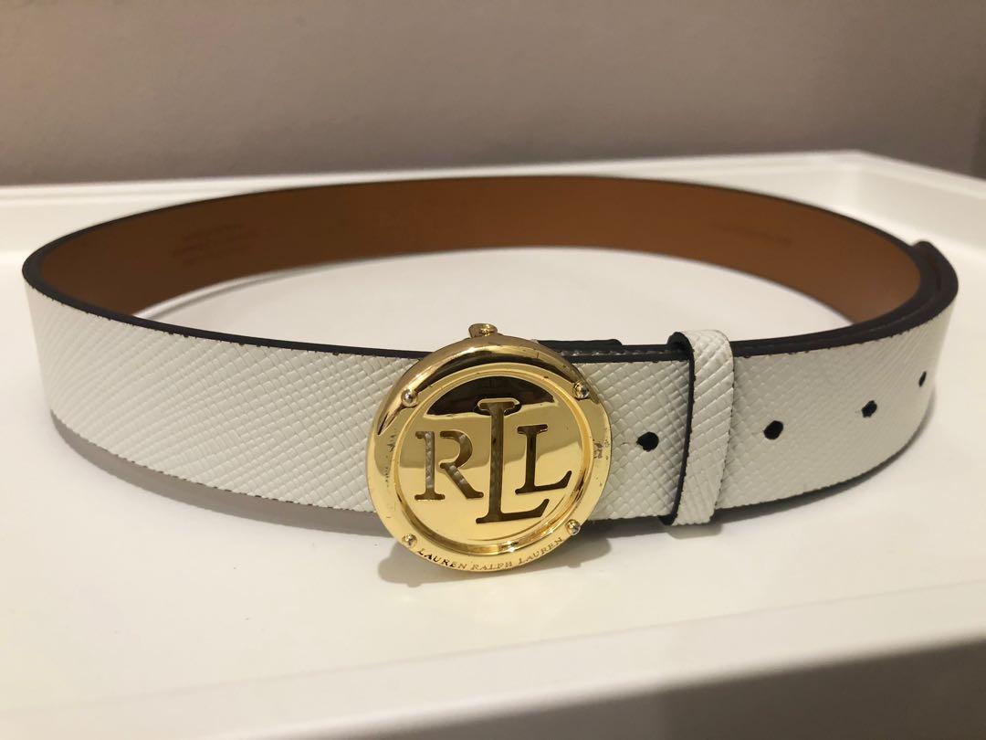 Ralph Lauren white leather belt, Women's Fashion, Watches & Accessories,  Belts on Carousell