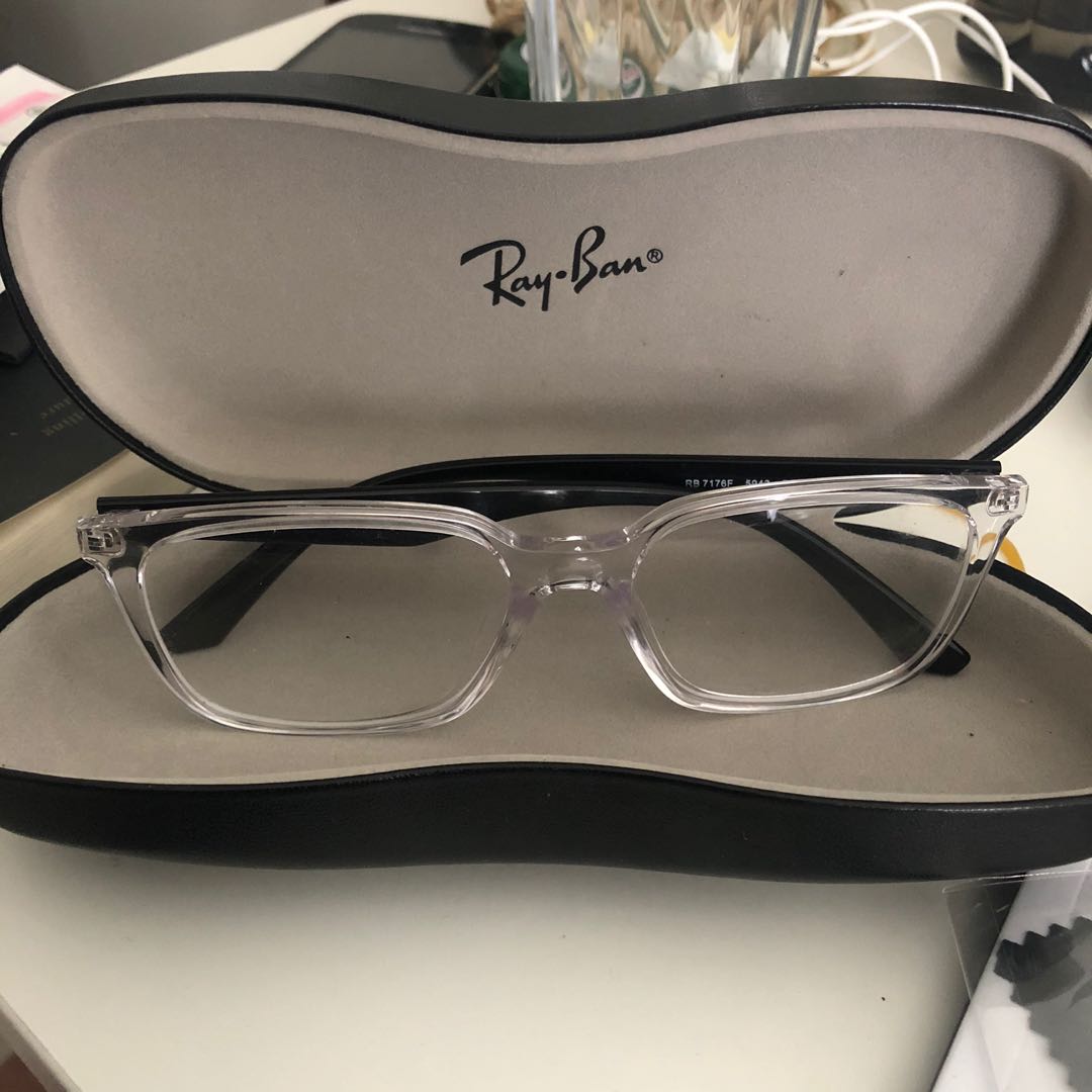 Transparent frame clearance ray ban