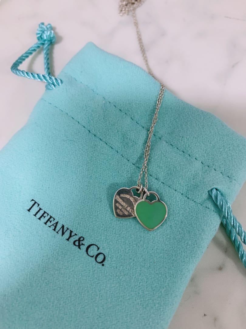 Tiffany & Co. | Jewelry | Firm Tiffany Co Return To Tiffany 925 Sterling  Silver Double Heart Necklace | Poshmark