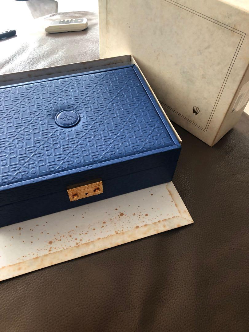 Blue rolex box sales