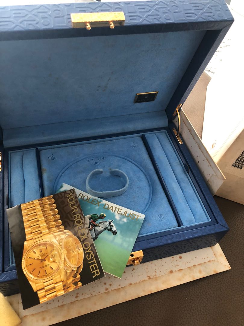 Rolex Watch Box Blue Jewelry Rolex Box