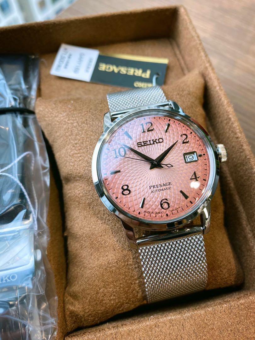 Seiko presage sales salmon dial