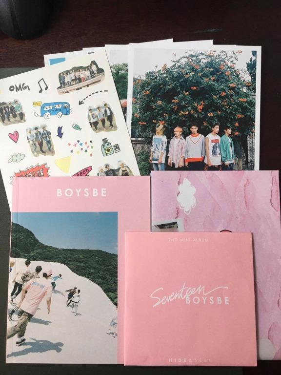 Seventeen SVT Boys Be Album Hide version, Hobbies & Toys, Memorabilia ...