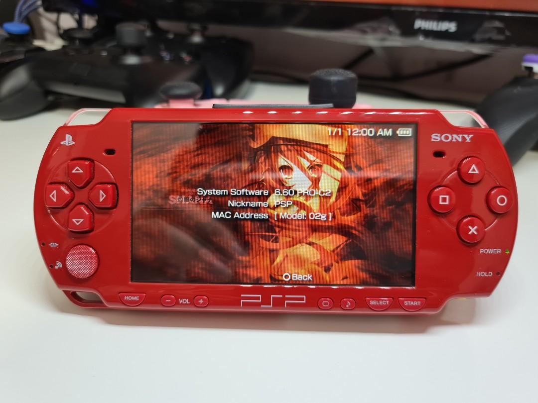Sony Psp 06 Red 32gb Modded Toys Games Video Gaming Consoles On Carousell