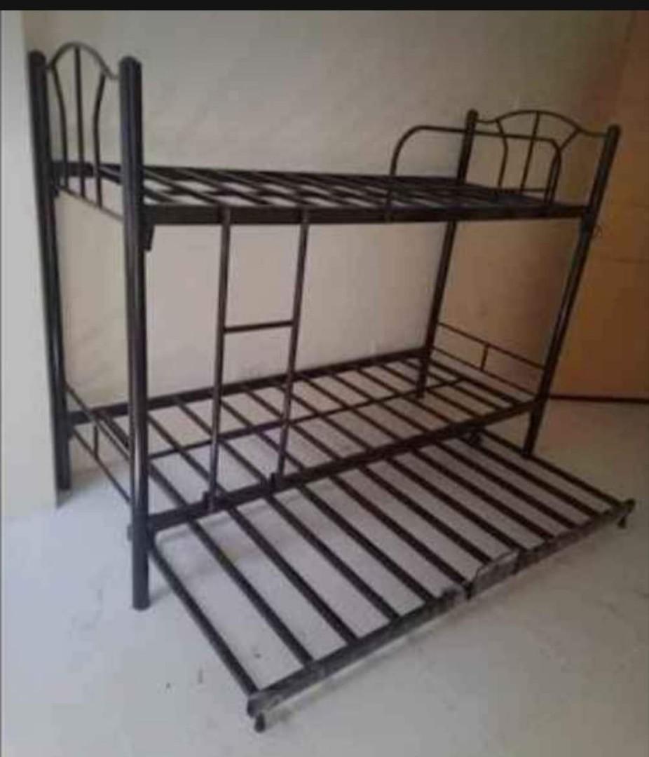 Steel bed frame double deck deals
