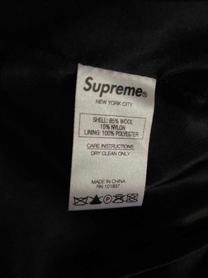 Supreme harlequin online wool varsity jacket