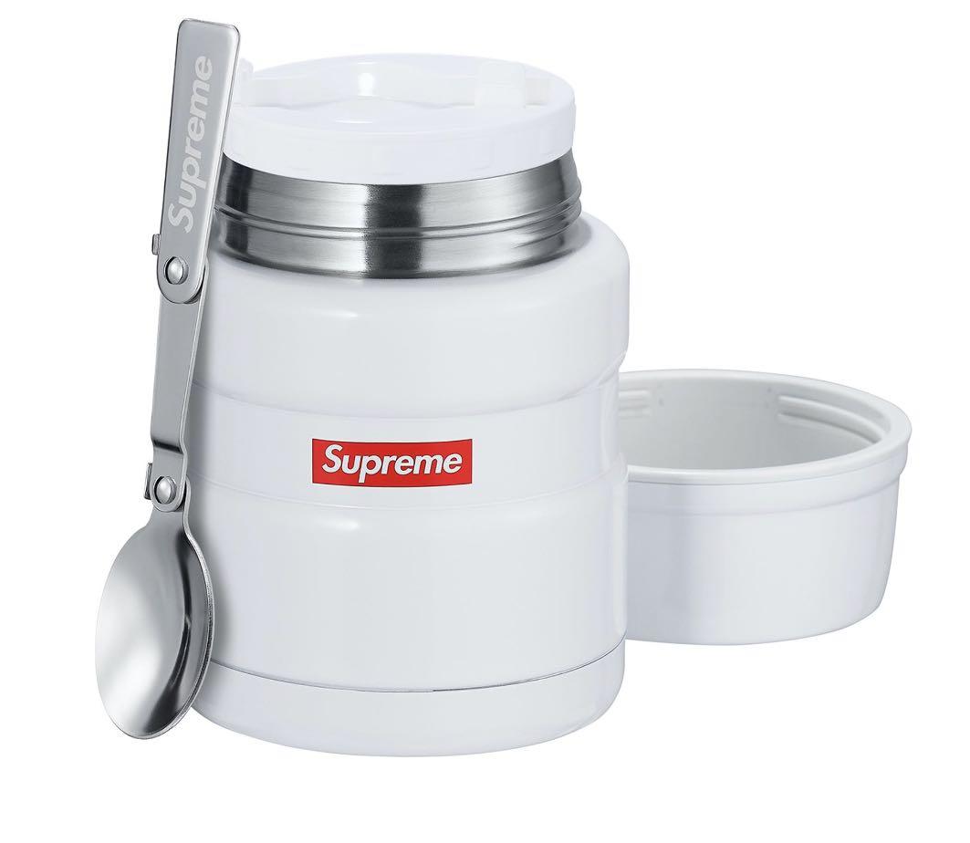 Supreme Thermos stainless steel vacuum jar, 傢俬＆家居, 廚具和餐具, 廚水杯、水壺- Carousell
