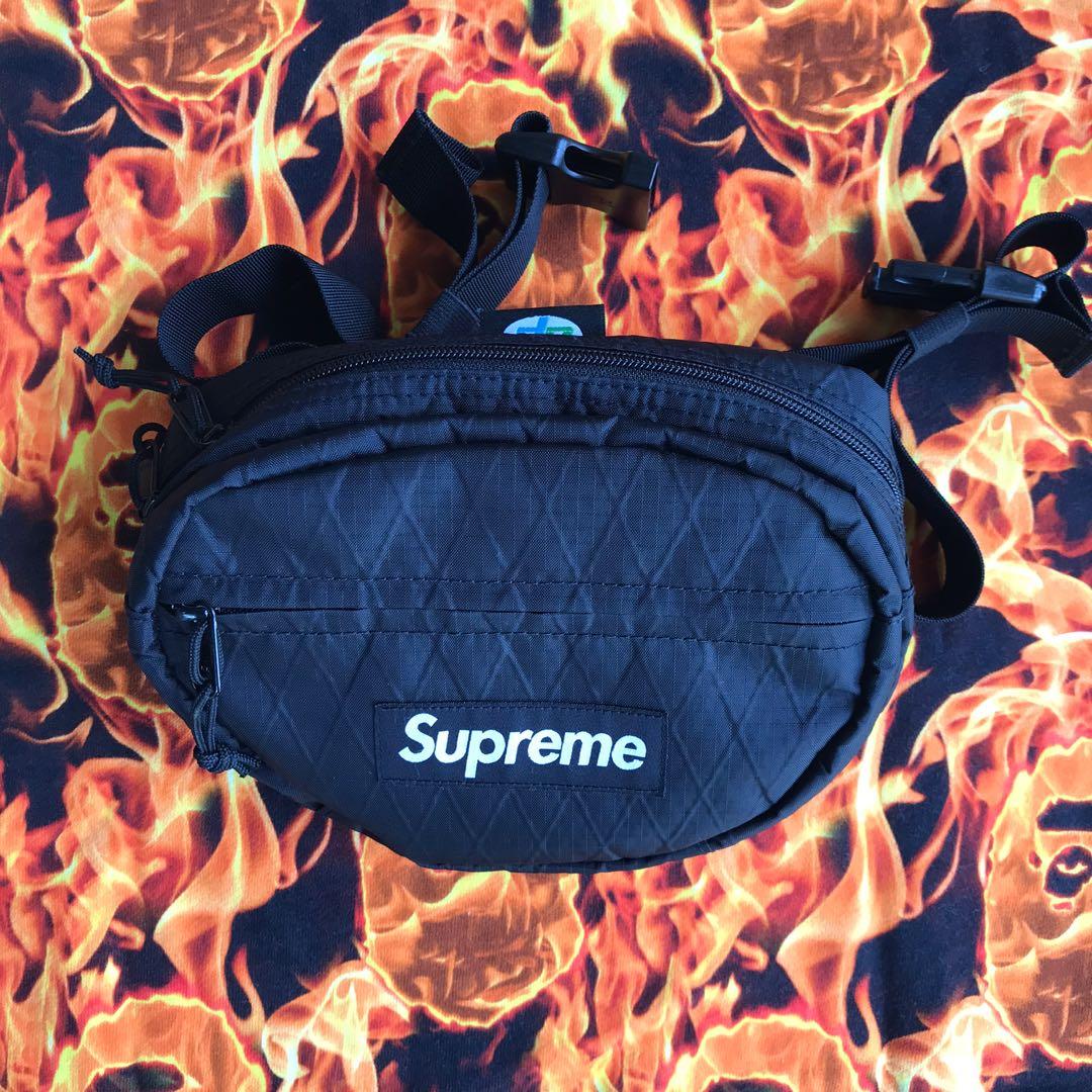SUPREME WAIST BAG FW18 Men s Fashion Bags Sling Bags on Carousell