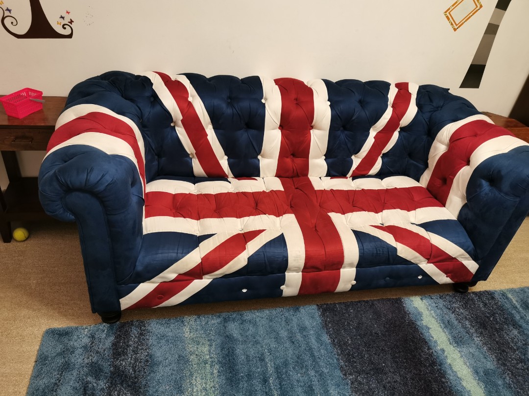 UK flag sofa 96732384, Furniture & Home Living, Furniture, Sofas on