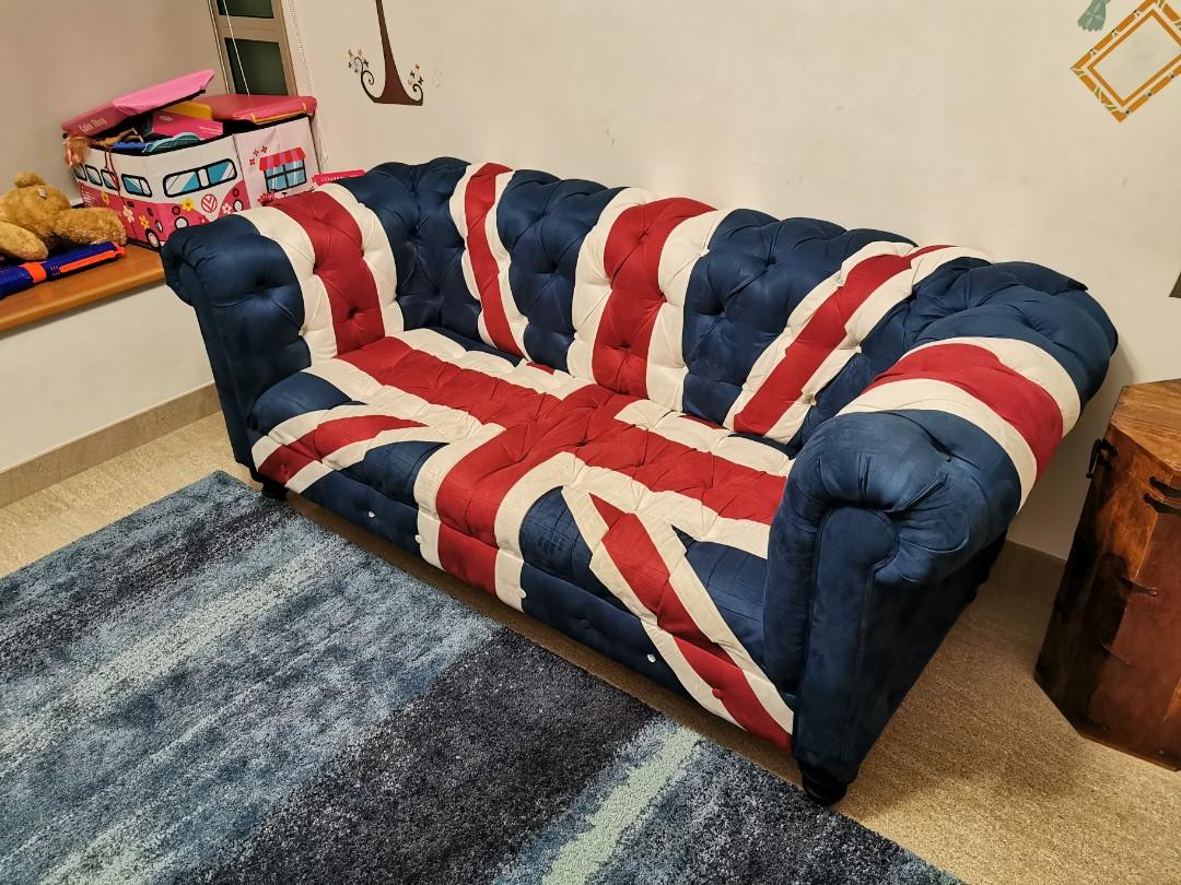 UK flag sofa 96732384, Furniture & Home Living, Furniture, Sofas on