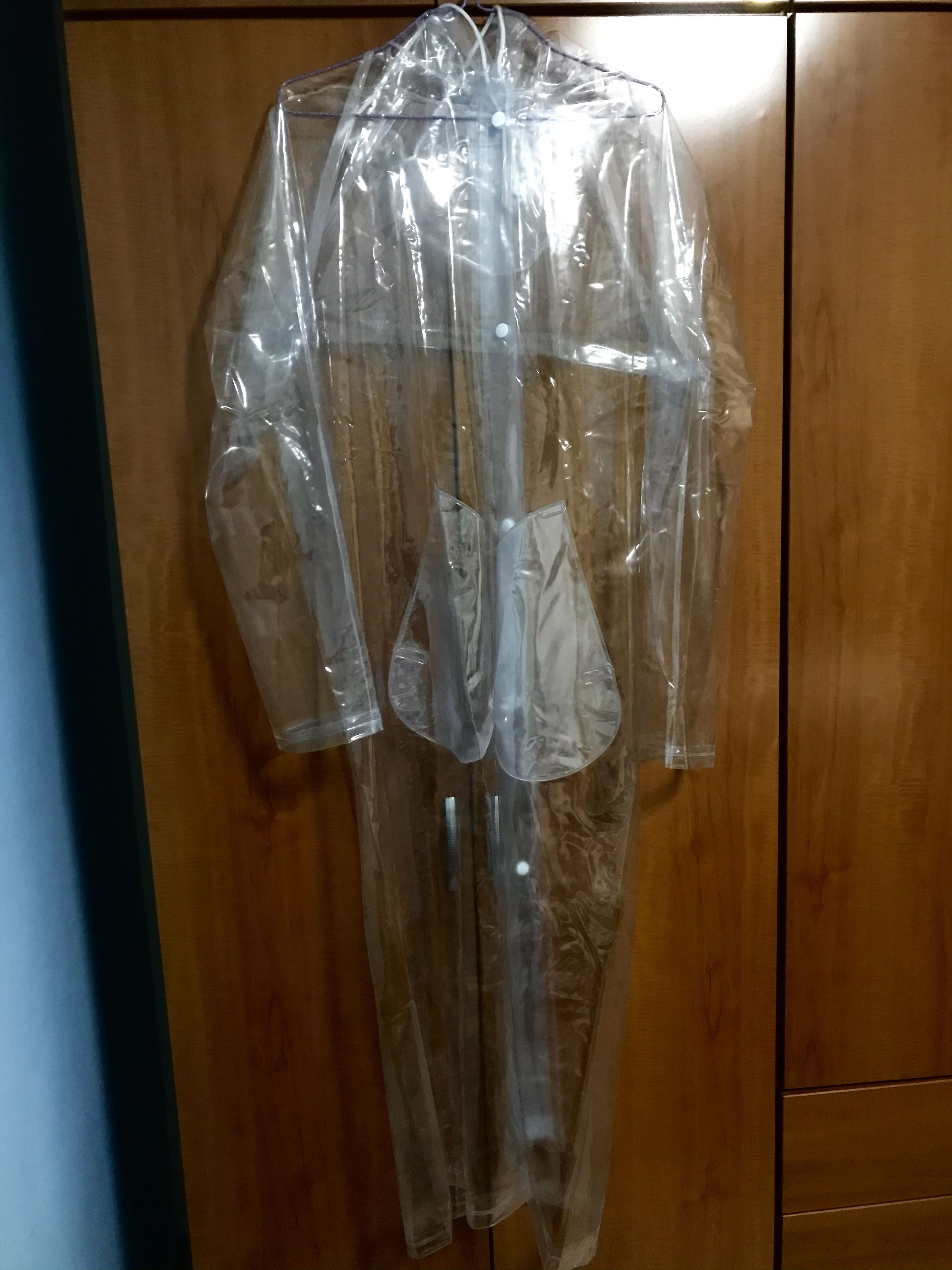 Pvc discount clear raincoat