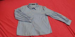 Uptown girl kemeja biru