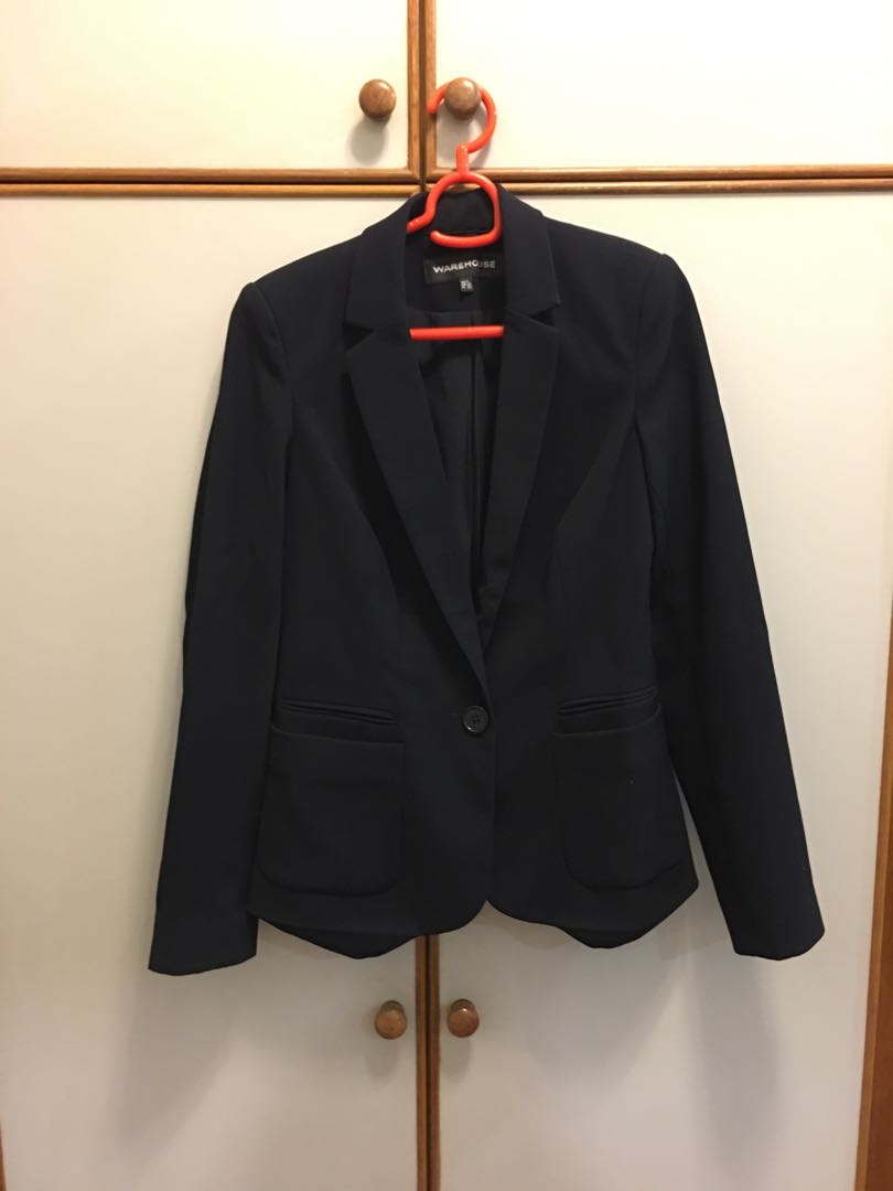 Warehouse black blazer outlet