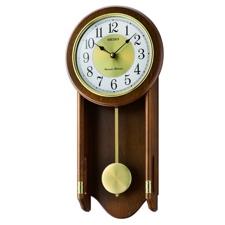 100% Authentic Seiko Westminster Whittington Chiming Pendulum Wall Clock  QXH073B QXH073-B QXH073BN, Furniture & Home Living, Home Decor, Clocks on  Carousell