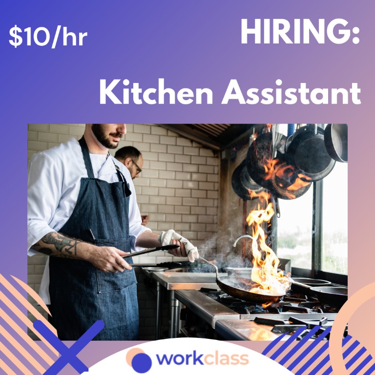 Kitchen Assistant , Jobs, Hospitality, F&B on Carousell