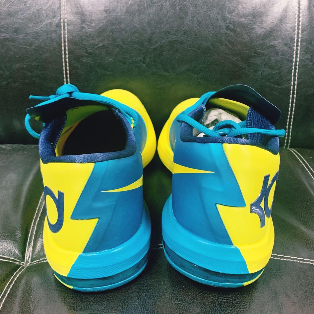 全新 NIKE KD VI KD6 AIR ZOOM 籃球鞋 黃綠藍配色 香蕉 US 10.5 28.5 cm 599424-700