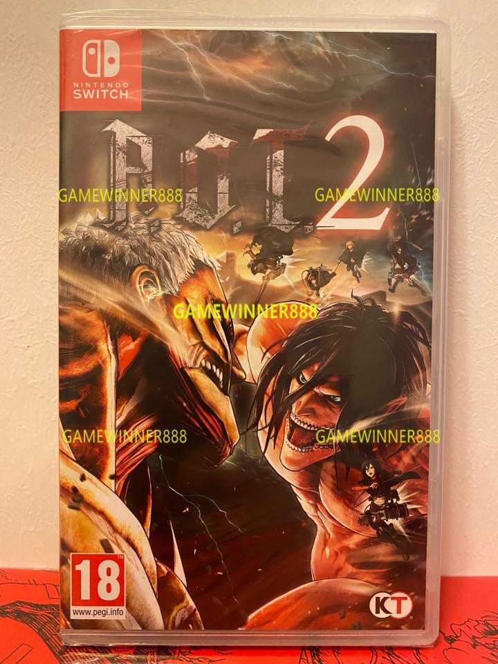 全新Switch NS遊戲進擊的巨人2 Attack on Titan 2 歐版英文版, 電子