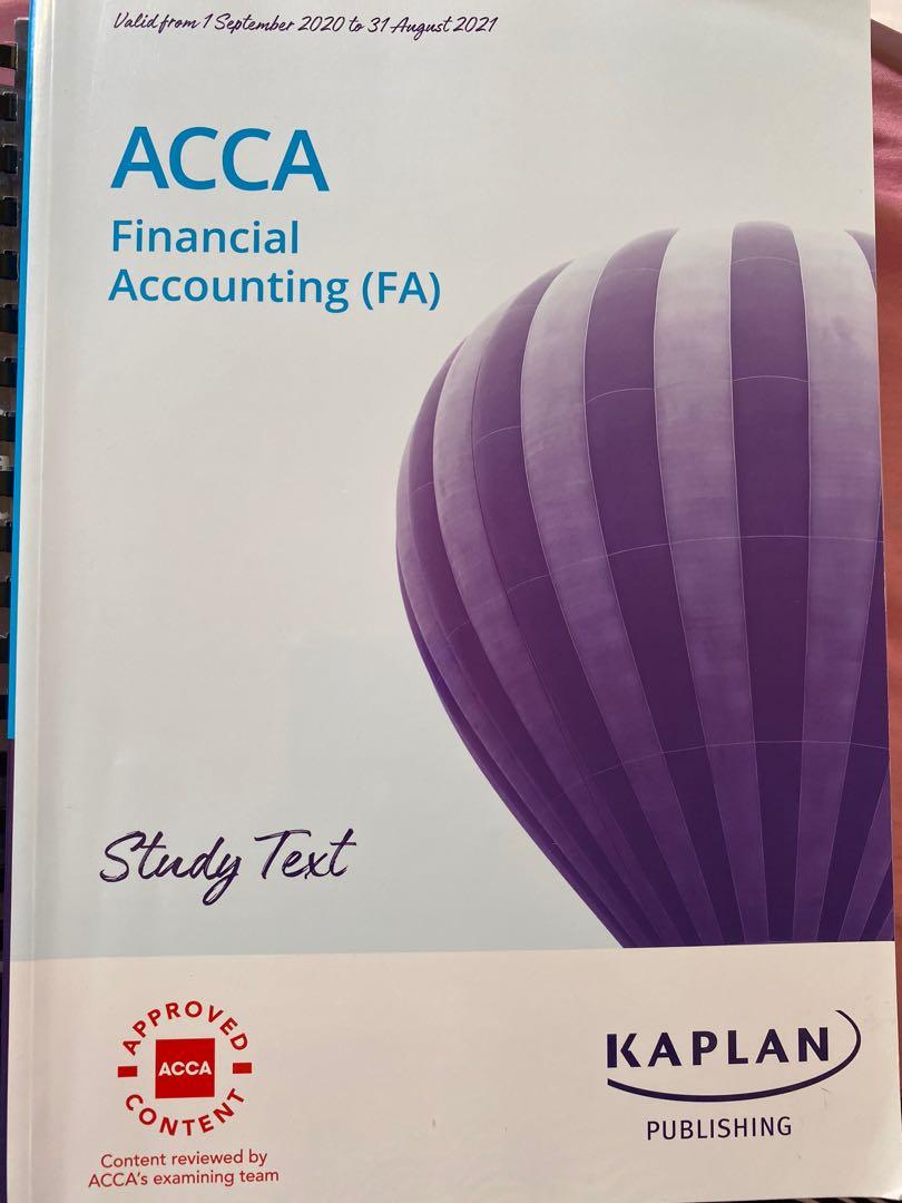 ACCA Financial Accounting (FA) Study Text 2021, Hobbies & Toys, Books ...