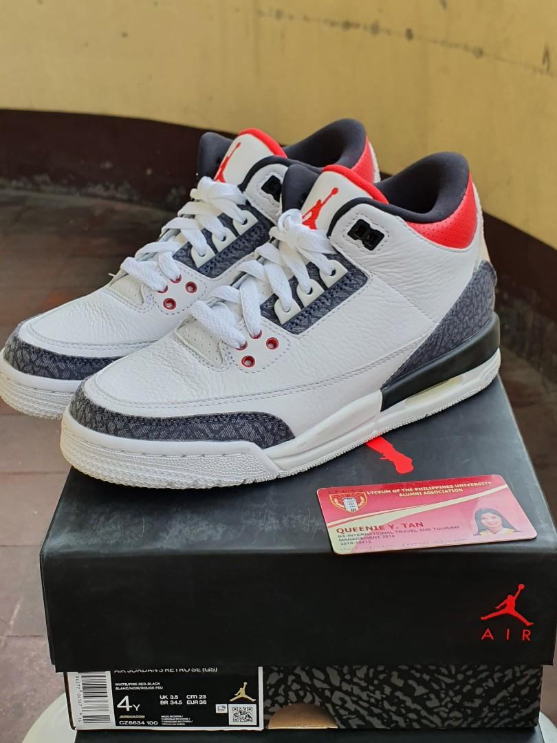 size 4y jordans in cm