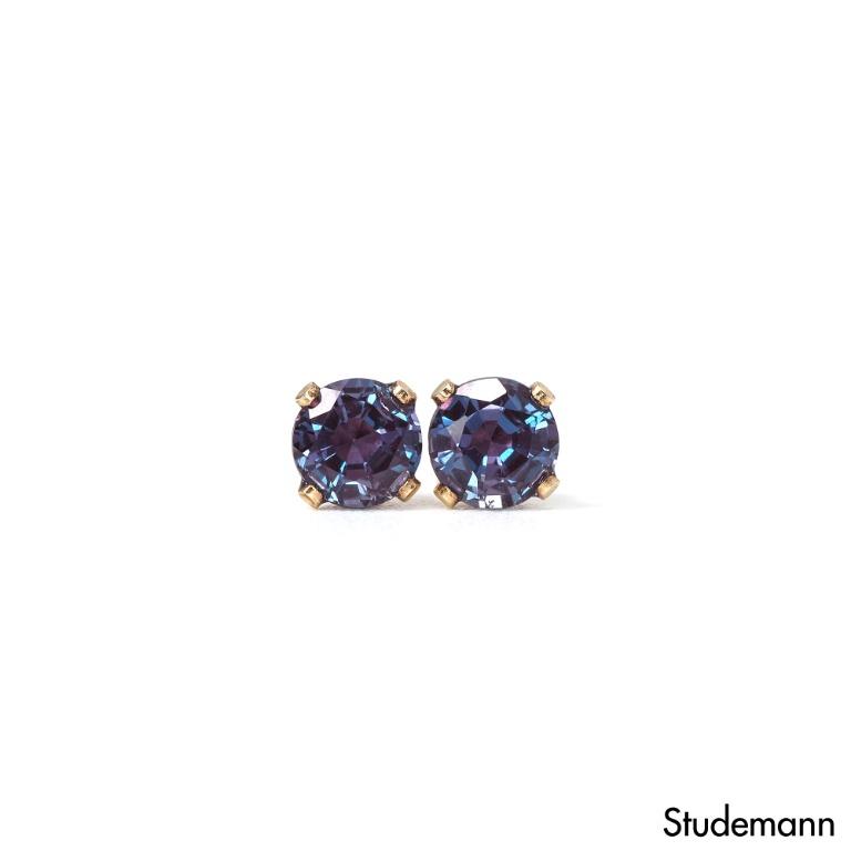 Alexandrite cheap gold earrings