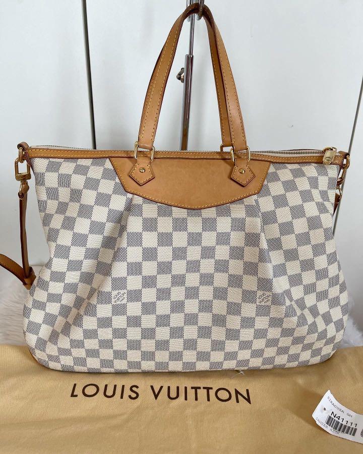 LOUIS VUITTON Siracusa GM Damier Azur, Luxury, Bags & Wallets on Carousell