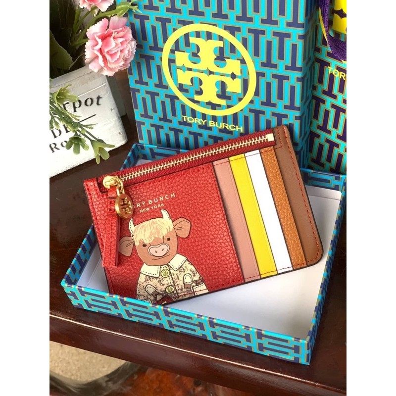 Authentic Tory Burch Rita The Cow Coin Purse, Luxury, Bags & Wallets on  Carousell
