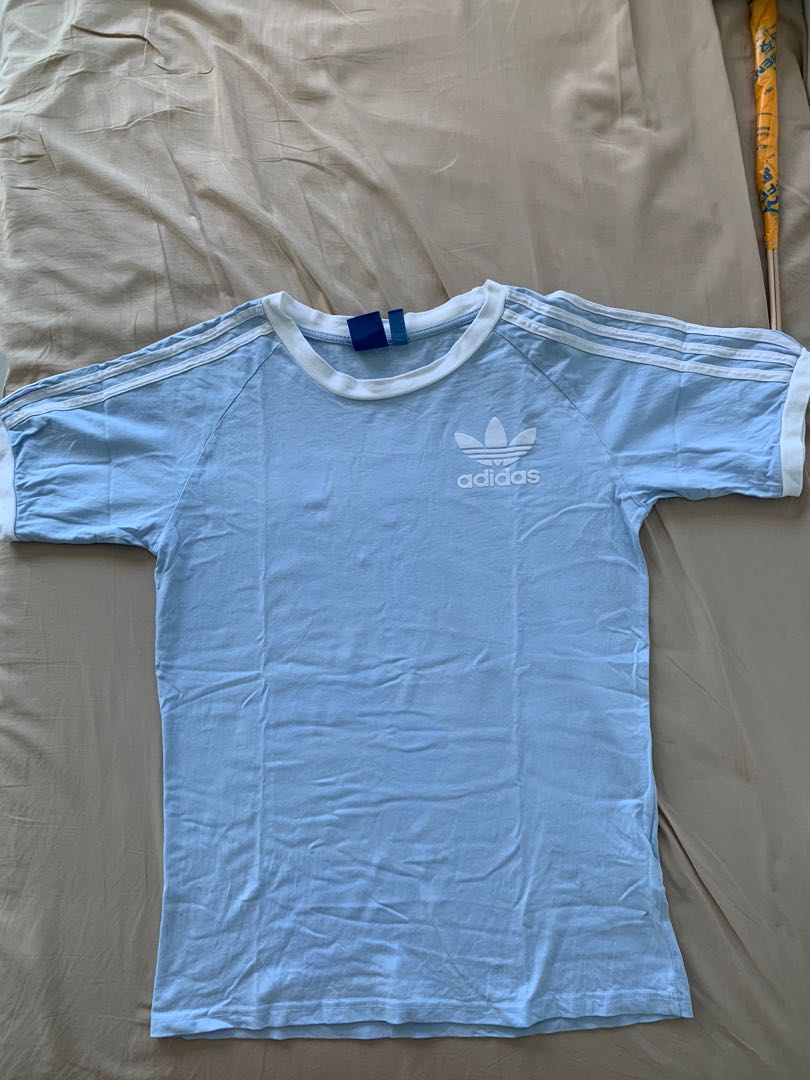 baby blue adidas shirt