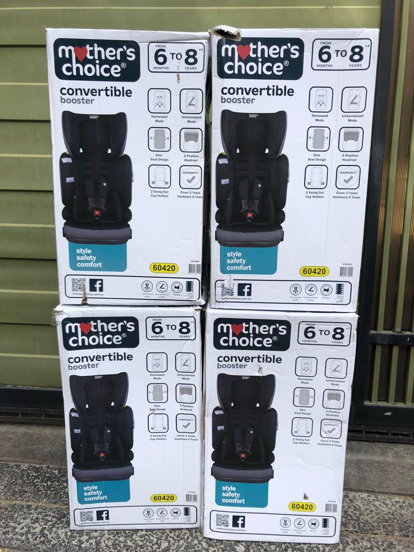 New in Box Kids Safety Product Imported Mothers Choice 6mos to 8years Old Convertible Adjustable Height Child Car Seat Booster for Children Toddlers