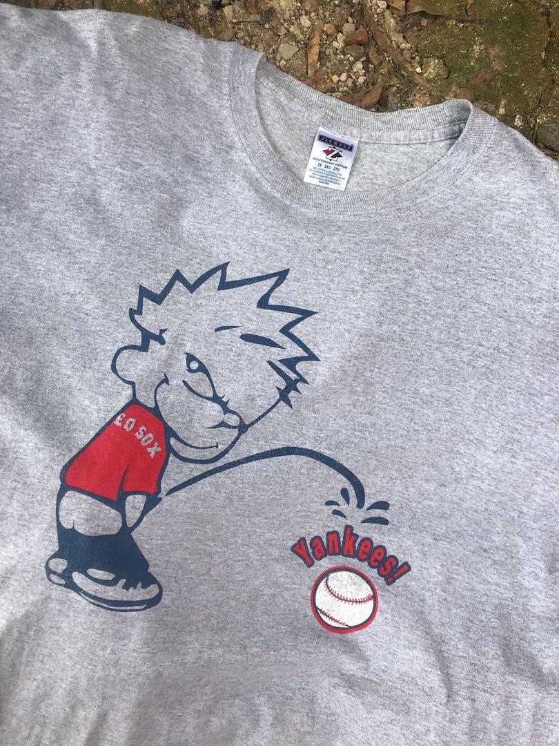 Vintage Peeing Calvin Yankees On Red Sox (Size XL) — Roots