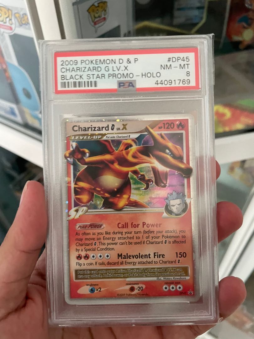 PSA 6 EX-MT Charizard DP45 Lv. X Holo Promo Black