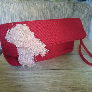 Clutch bag merah maroon
