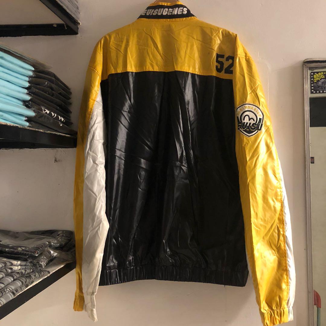EVISU DENIM MASTER LEATHER JACKET Men s Fashion Coats Jackets