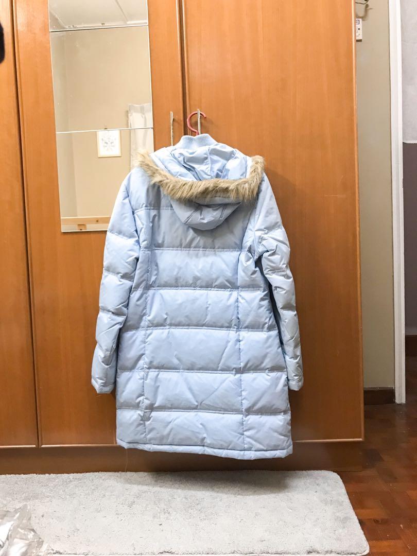Baby blue winter jacket top