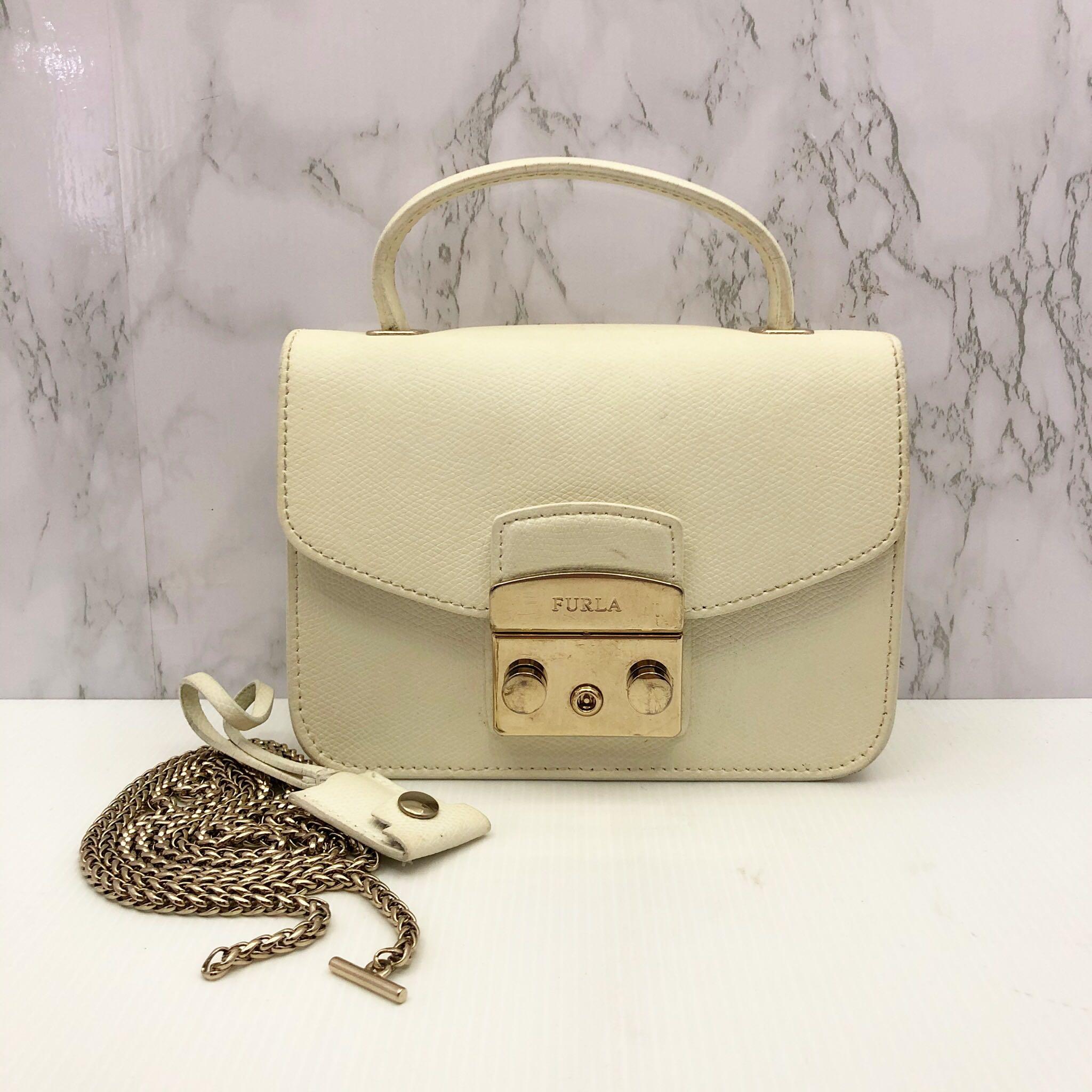 Furla Two Way White Handbag 217001879