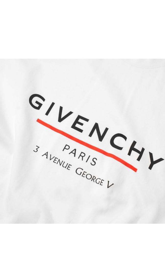 Givenchy paris 3 clearance avenue t shirt