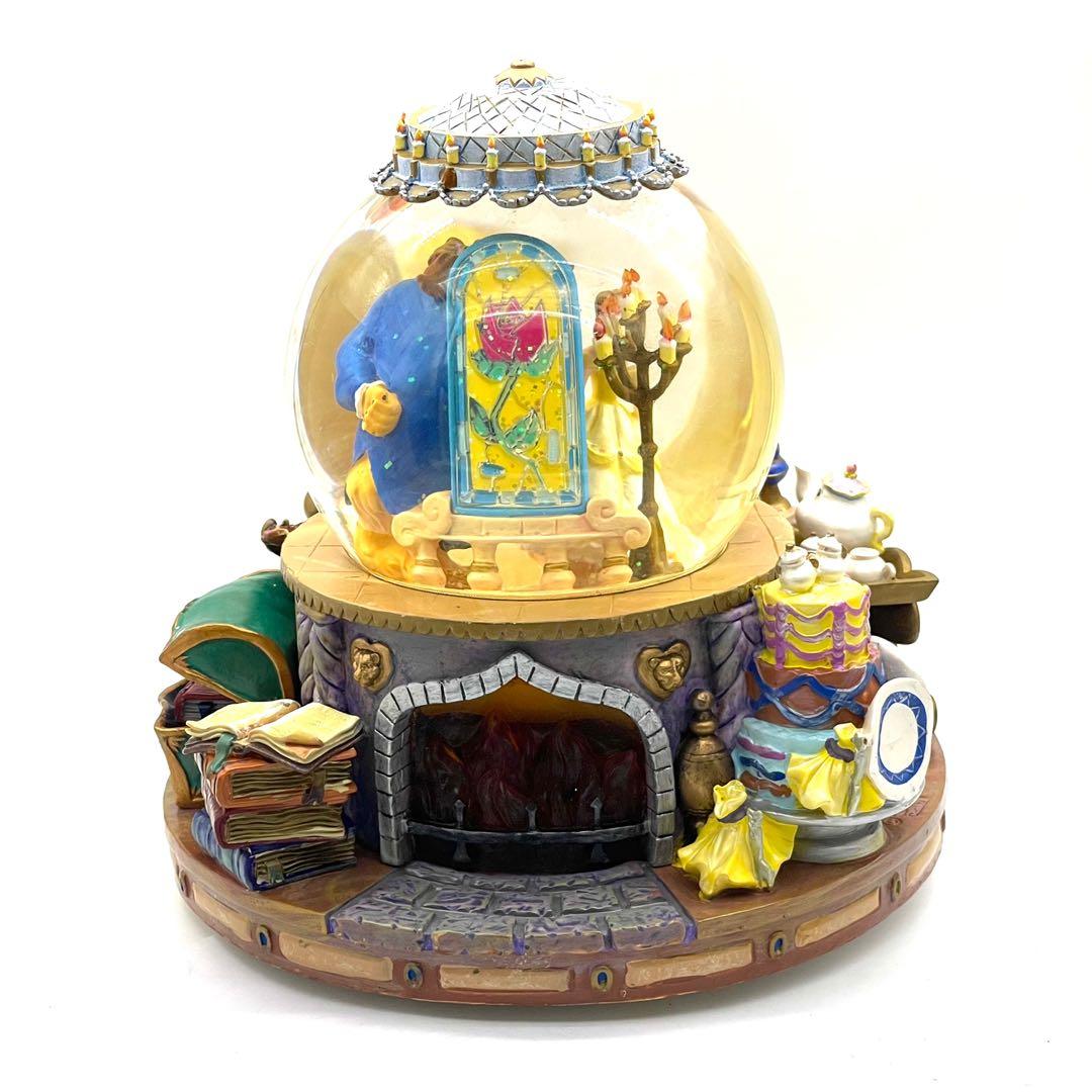 HK Disney Beauty And The Beast Musical Snow Globe, Hobbies & Toys