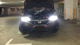 (Honda Fit GE, GK) LED / HID headlight upgrade, Polelight, Foglight, Reverse light, Cabin light, All car model available. H1, H3, H4, H7, H11, HB3, HB4, D2S, D2R, D2C, D4S, Toyota, Subaru, Kia, hyundai, mazda