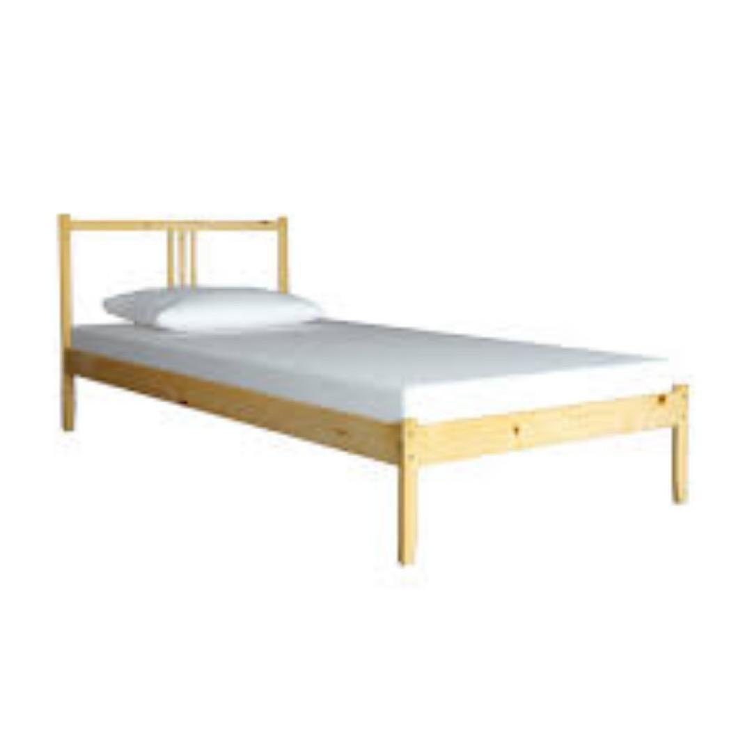 IKEA FJELLSE Single Bed Frame with SULTAN Mattress (Negotiable