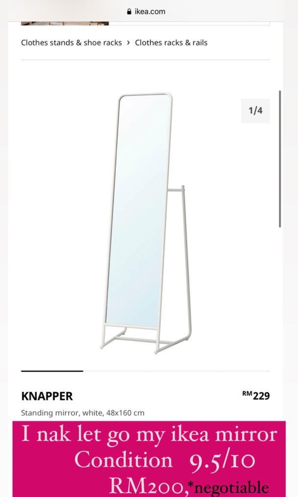 Ikea Mirror, Furniture & Home Living, Furniture, Tables & Sets on Carousell